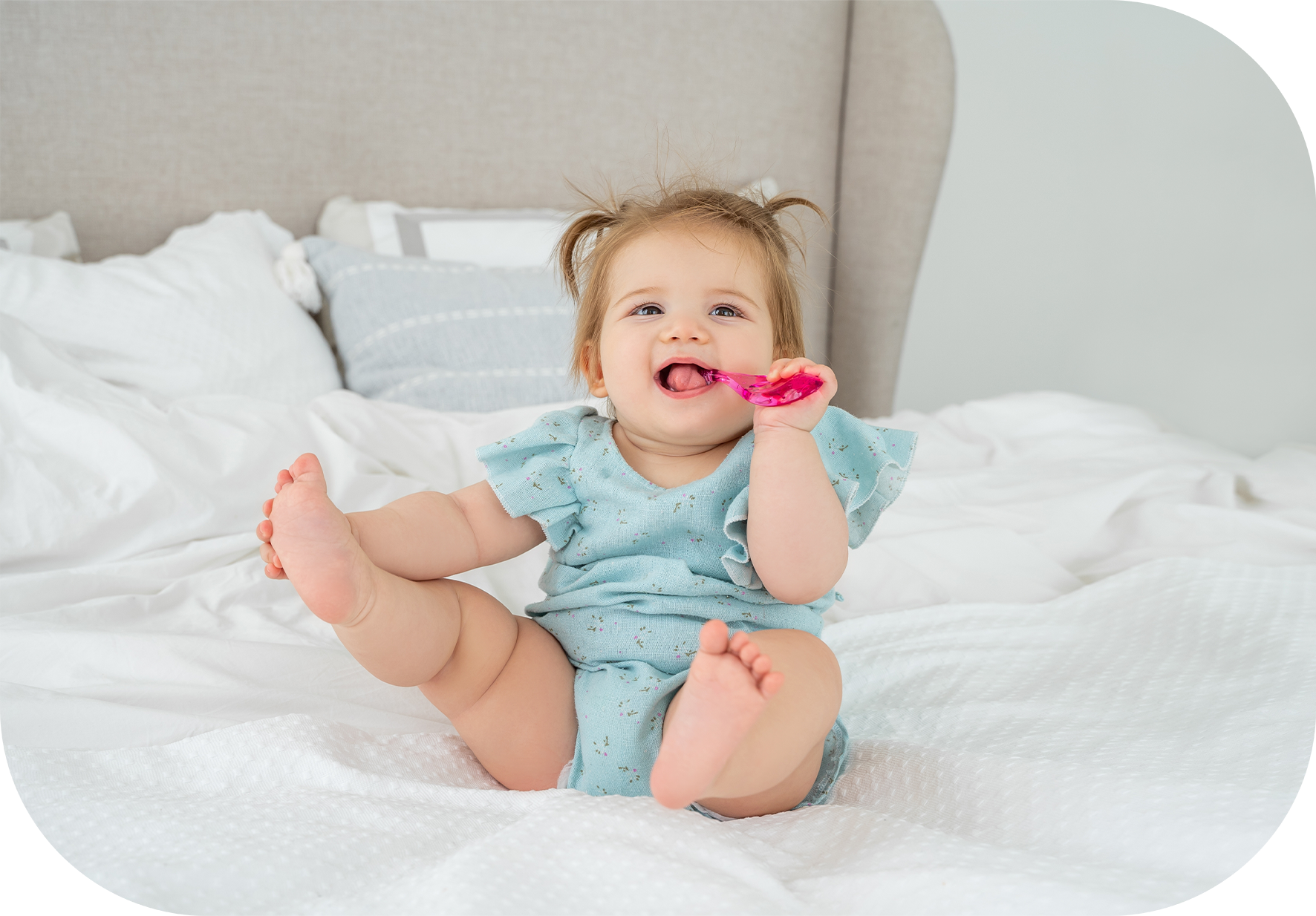 higiene bucal de las encías de los bebés