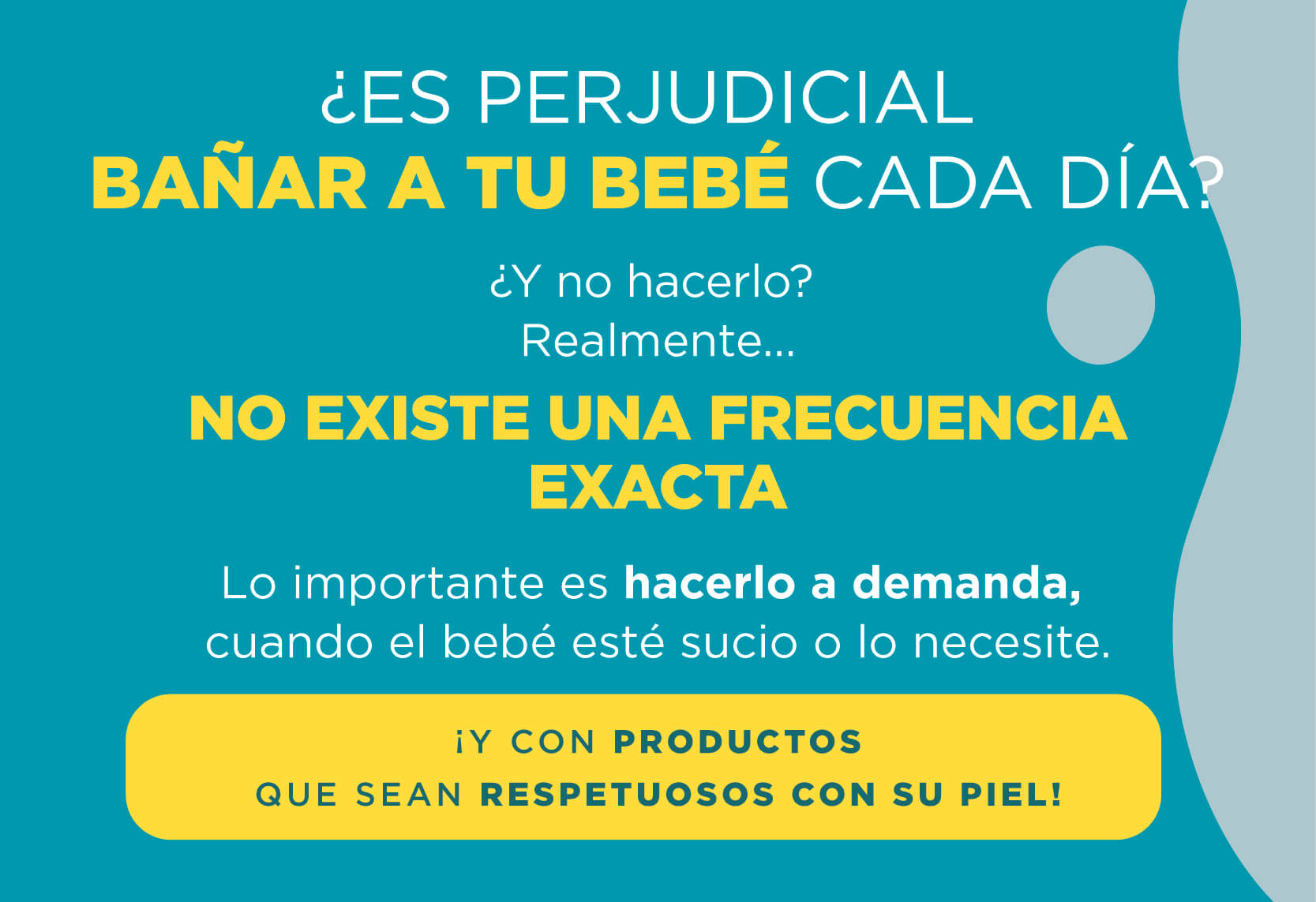 cada cuanto bañar al bebé